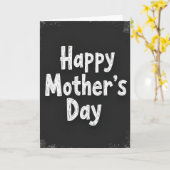 Krijtbord Moederdag kaart (Gele Bloem)