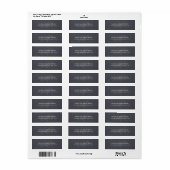 Krijtbord Monogram Huwelijkslabel Etiket (Full Sheet)