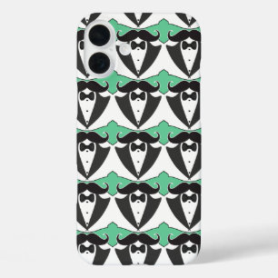 Krijtbord Mr Tuxedo Snor Wedding iPhone 16 Plus Hoesje