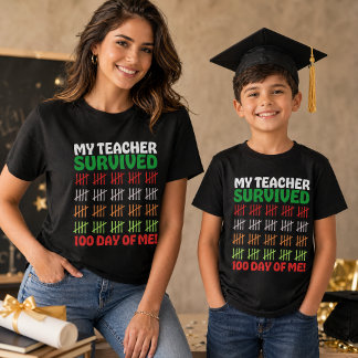 Krijtbord Multicolor 100 Dagen School Kinderen & O Tri-Blend Shirt
