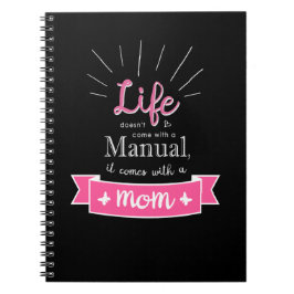 "Krijtbord" notitieboek met een citaat voor mama