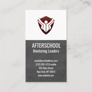 Krijtbord Onderwijs Logo Visitekaartje