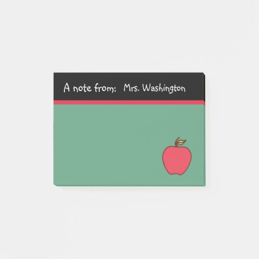 Krijtbord Onderwijzersappel Post It Notities Cadea Post-it® Notes (Voorkant)