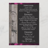 Krijtbord op hout, Hart & Dank je wel - Plum Menu (Voorkant)
