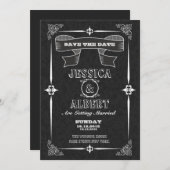  krijtbord opslaan van de datum briefkaart (Voorkant / Achterkant)