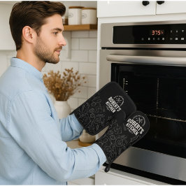 Krijtbord Ovenwant & Pannenlap Set | Aangepaste Na