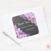 Krijtbord Paarse Lavendel Bloemen Bruiloft Labels (Envelop)