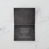 Krijtbord Palmboom Strand Bruiloft Dank Je Bedankkaart (Binnen)