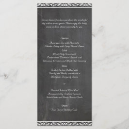 Krijtbord Posh Bruiloft Menu