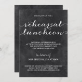 Krijtbord Proefbruiloftslunch Kaart (Voorkant / Achterkant)