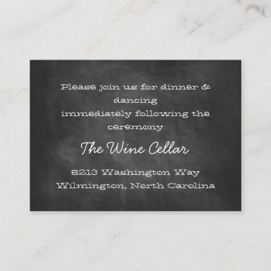 Krijtbord Receptie Insert Kaarten (Voorkant)