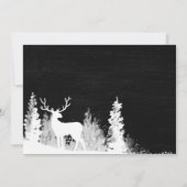 Krijtbord rendier kerst bruiloft | bruidsmeisje kaart (Achterkant)