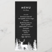 Krijtbord Rendier Kerst Huwelijksmenu Menu (Voorkant)