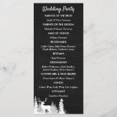 Krijtbord Rendier Kerst Huwelijksprogramma Programmakaart (Achterkant)