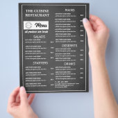 Krijtbord Restaurant Logo Flyer (Hand)