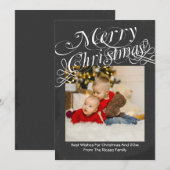 Krijtbord Rollettertype Prettig Kerstmis Sjabloon (Voorkant / Achterkant)