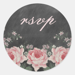  krijtbord Roos RSVP Sticker