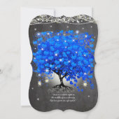 Krijtbord Royal Blauw Hart Blad Boom Metselwerk Po Kaart (Achterkant)