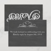 Krijtbord RSVP (Voorkant / Achterkant)