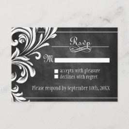  krijtbord RSVP-kaarten RSVP Kaartje