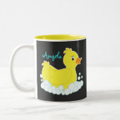 Krijtbord Rubber Ducky Cup/Mok Tweekleurige Koffiemok (Links)