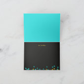 Krijtbord Rubber Eend Baby Shower Bedankkaart (Binnen)