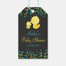 Krijtbord Rubber Eend Baby Shower Cadeautags Cadeaulabel