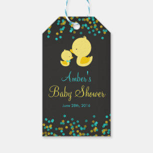 Krijtbord Rubber Eend Baby Shower Cadeautags Cadeaulabel