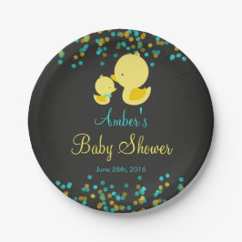 krijtbord rubber eend Baby shower papier Bord