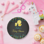 Krijtbord Rubber Eend Baby Shower Papieren Bord (Feest)