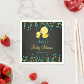 Krijtbord Rubber Eend Baby Shower Servetten (Insitu)