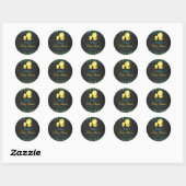 Krijtbord Rubber Eend Baby Shower Sticker (Vel)