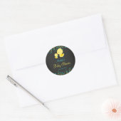 Krijtbord Rubber Eend Baby Shower Sticker (Envelop)