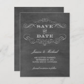 Krijtbord Save the Date (Voorkant / Achterkant)