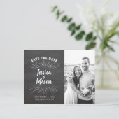 Krijtbord Save the Date Briefkaart (Staand voorkant)