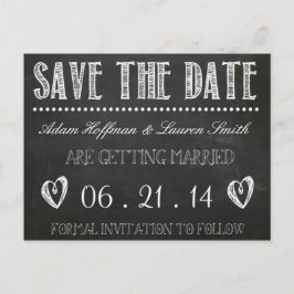 Krijtbord Save the Date Briefkaart