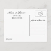 Krijtbord Save the Date Briefkaart (Achterkant)