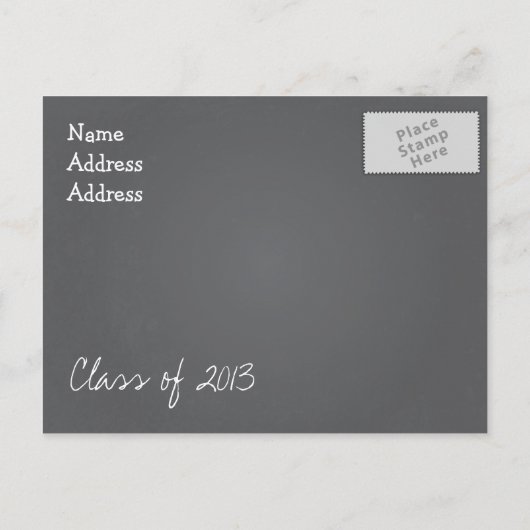 Krijtbord Save the Date Briefkaart (Achterkant)