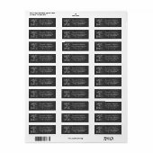 Krijtbord Save the Date Huwelijk Etiket (Full Sheet)