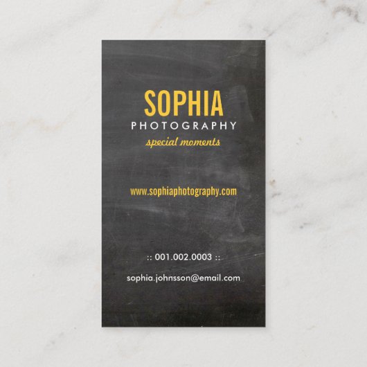 Krijtbord Schattigee Tortelduifjes Floral Business Visitekaartje (Achterkant)