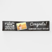 Krijtbord Schets Klas Van 2026 Foto Grad Feest Spandoek (Horizontaal)