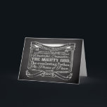 Krijtbord Schrift Kerstmis Feestdagen Kaart<br><div class="desc">Personaliseer dit kerstbijbelvers item met passageschrift van Jesaja 9:6... aan ons wordt een Zoon gegeven: en zijn naam zal Wonderful worden genoemd, Raadsman, DE MACHTIGE GOD, de eeuwige Vader, de Prins van de Vrede. ~Jesaja 9:6 Donkergrijs en zwart krijtbord met witte tekst afbeelding maakt een mooie casual Christelijke kerstgroet. Alle...</div>