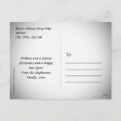 Krijtbord Schrift Kerstmis Feestdagenkaart (Achterkant)