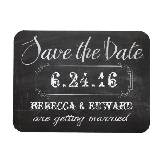 Krijtbord Sla de datummagneet op Magneet (Horizontaal)