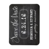 Krijtbord Sla de datummagneet op Magneet (Verticaal)