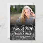 Krijtbord Spiraal Klas van 2026 Foto Afstuderen Kaart (Voorkant)