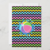 Krijtbord Splish splash verjaardag bash roze feest Kaart (Achterkant)