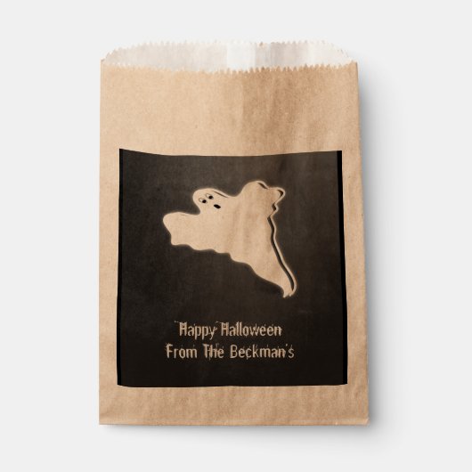 Krijtbord Spooky Halloween Ghost Bedankzakje (Voorkant)