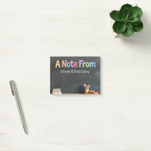 Krijtbord-Stijl Leraar  Post-it® Notes (Kantoor)