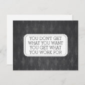 krijtbord stijl Motivatie Briefkaart (Voorkant / Achterkant)